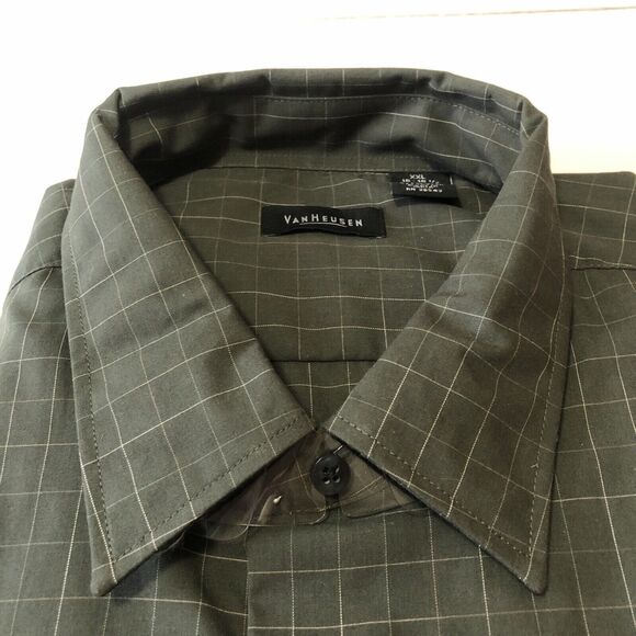 VanHeusen Mens Office Collection Button Down shirt 18-18 1/2 XXL NWT - Picture 3 of 10